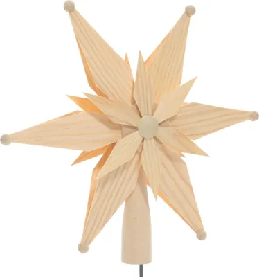 Produktbild von Rudolphs Schatzkiste Baumschmuck Christbaumspitze Kiefernblätter  BxHxT=25x25x7cm NEU