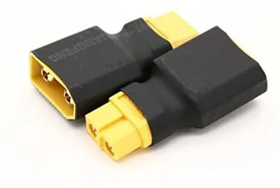 Adapter XT90 Stecker auf XT60 Buchse, 90A, vergoldet
