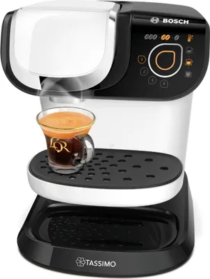 Image de Cafetière à dosettes 3.3bars 1300w blanc - Bosch - TAS6504 - tassimo my way 2