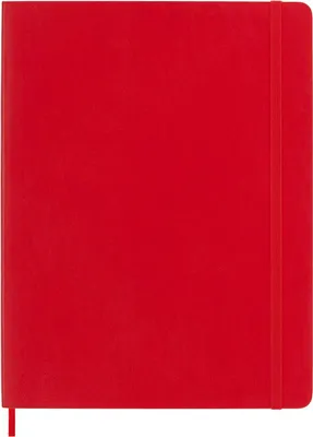 Immagine prodotto di Moleskine Taccuino A Pagine Rigate, Rosso (Scarlatto), Xl, 19 X 25 Cm