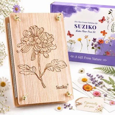 Obrázok produktu pre Solidchoice – Súprava na lisovanie kvetov a rastlín, veľká