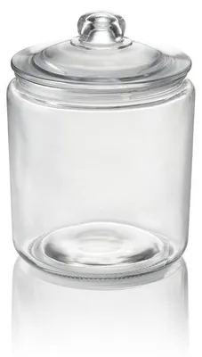 Produktbild von 6x Vorratsglas, 4 ltr., Ø 19 cm, Höhe 25 cm, Glas, Polyethylen