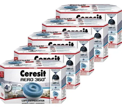 Produktbild von Henkel Ceresit Luft-Entfeuchter-Tabs AERO 360 Nachfüller 4x450g Tab (5er Pack)