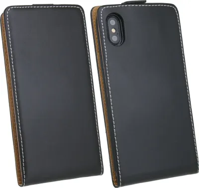 Obrázok produktu pre flipové puzdro na iPhone XR Ochranný kryt Black