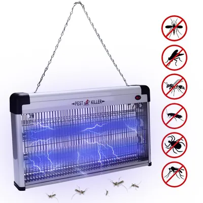 Obrázok produktu pre Clanmacy 40W elektrický zabijak hmyzu LED UV svetlo lampa na komáre pasca na hmyz lampa na komáre zabijak na muchy pasca na komáre pasca na komáre
