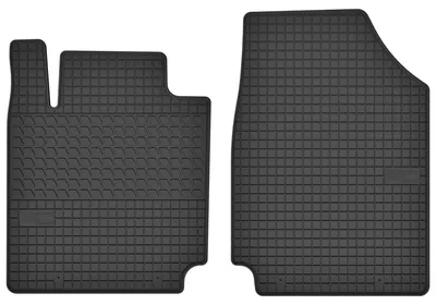 Productafbeelding van Rubberen voormatten voor Nissan Micra K12 2002-2010 (hatchback) – 2-delig, zwart, op maat – Wielganizator SolidTread