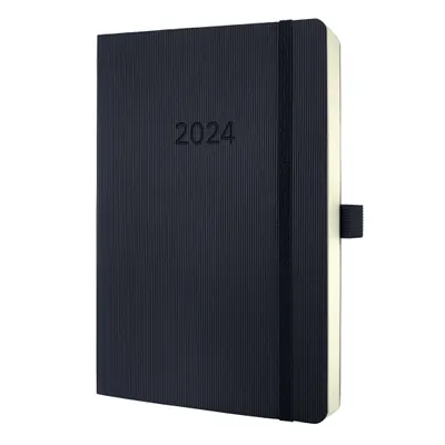 Produktbild von SIGEL C2420 Buchkalender Conceptum - 1 Tag / 2 Seiten, ca. A5, Softcover, black