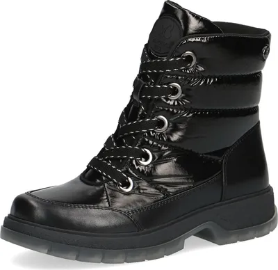 Produktbild von Caprice Damen Stiefelette gesteppter Boot metallic Optik Profilsohle 9-26232-29, Größe:40.5 EU, Farbe:Schwarz