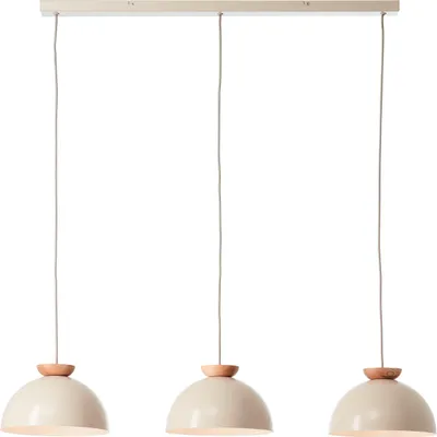Produktbild von BRILLIANT Pendelleuchte 3-flammig Nalam braun IP20 E14  dimmbar Geeignet für Tropfenlampe