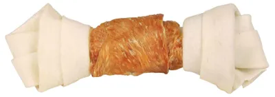 Zdjęcie produktu dla TRIXIE Denta Fun Knotted Chicken Chewing Bone, Pies, Kurczak, 120 g