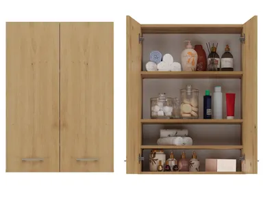 Zdjęcie produktu dla Szafka łazienkowa górna MARGO – dąb artisan