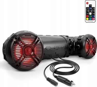 Produktbild von Pyle Outdoor Lautsprecher, Musikbox Bluetooth Lautsprecher – Bluetooth Speaker Outdoor – 800 Watt wasserdichte Box mit LED-Lichter für Abenteuer