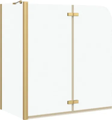 Immagine prodotto di vidaXL Paravento per doccia da bagno dorato 120 x 68 x 130 cm