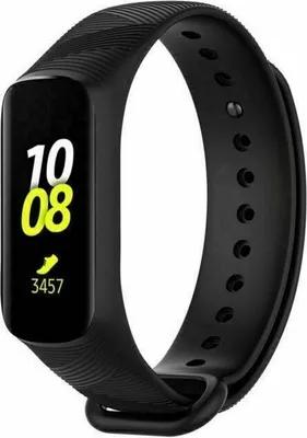 Produktbild von Silikon-Smartwatch-Armband – Passend für Samsung Galaxy Fit e – Schwarz – Strap-it Uhrenarmband / Armband