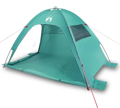 Immagine prodotto di vidaXL Tenda da spiaggia verde mare impermeabile