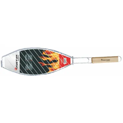 Obrázok produktu pre Gril na ryby Master Grill & Party oceľová pochrómovaná drevená rukoväť 68 cm MG148A
