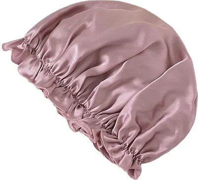 Produktbild von INF Čepice na spaní ze 100% Mulberry Silk pro ženy, měkký šátek na spaní Růžový M