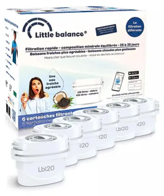 Immagine prodotto di Confezione da 6 cartucce maxtra per caraffa Little balance 8589