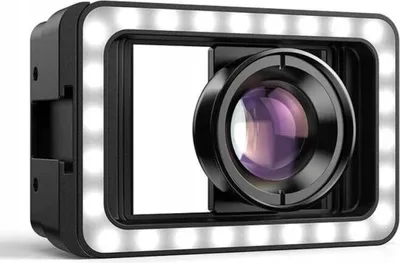 Immagine prodotto di Obiettivo macro per smartphone 100 mm HD + luce LED 40 / CRI 95+ / APL-HB100FL23