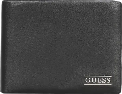 Zdjęcie produktu dla Guess Czarny skórzany portfel New Boston Billfold Wallet