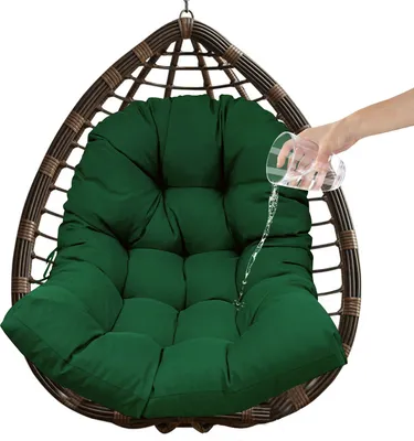 Produktbild von (Grün, 90 * 120 cm) Wasserdichte Hängematten-Stuhlkissen, Schaukel-Hängekorb-Stuhl-Sitzkissen, für Indoor-Outdoor-Lounge-Terrasse