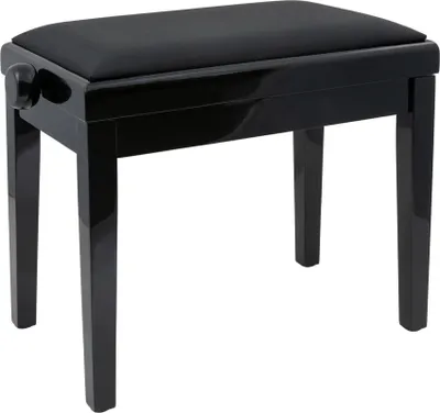 Immagine prodotto di Pianon's HY-PJ023 Sgabello per pianoforte in legno nero lucido