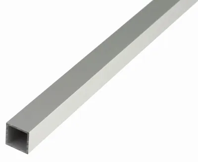 Produktbild von Alberts Vierkantrohr | Aluminium, silberfarbig eloxiert | 1000 x 30 x 30 mm