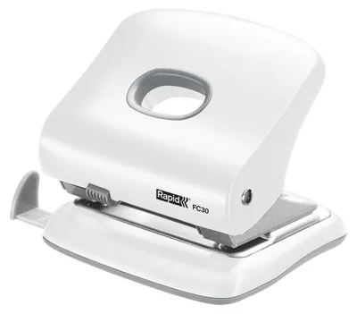 Image de Perforateur Rapid FC30 2 trous 30 feuilles blanc