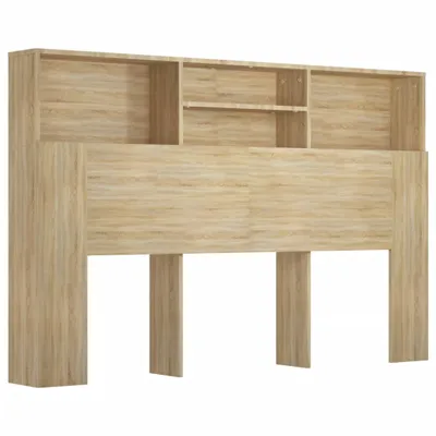 Immagine prodotto di vidaXL Testiera letto con ripiani in rovere Sonoma 160x19x103,5 cm
