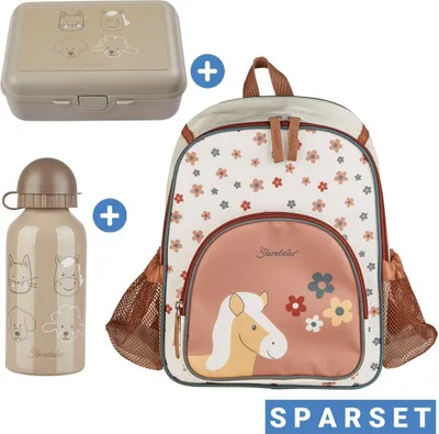 Produktbild von Sterntaler 3er Set Rucksack, Brotdose & Trinkflasch