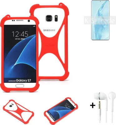 Produktbild von Handy-hülle + Kopfhörer kompatibel mit Xiaomi 12S Utra Schutz-hülle Bumper Silikon Schutz Hülle Cover Case Silikoncase Silikonbumper TPU Softcase