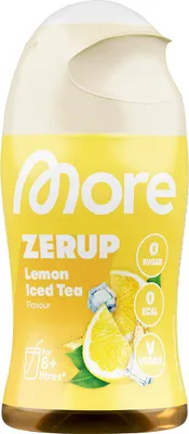 Produktbild von More Nutrition Zero Sirup 65 ml Zerup Eistee Zitrone
