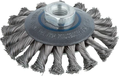 Produktbild von Wolfcraft Kegeldrahtbürste Ø 100 mm gezopft für Winkelschleifer