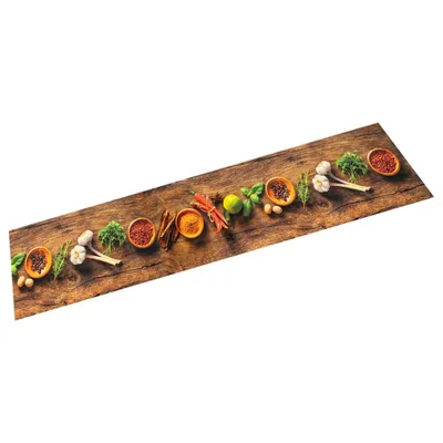 Produktbild von Küchenteppich Waschbar Gewürze 60x180 cm Samt