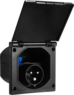 Produktbild von CEE-Einspeisesteckdose McPower 16A Klappdeckel IP44
