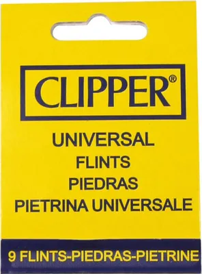 Produktbild von Clipper Feuerstein Flints 9 im Blister Universal Feuerzeug Lighter Set Gas NEU 9 Stk. (1 Blister)