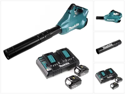 Produktbild von Makita DUB 362 PT Akku Laubbläser 36V + 2x Akkus 5,0Ah + Doppellladegerät