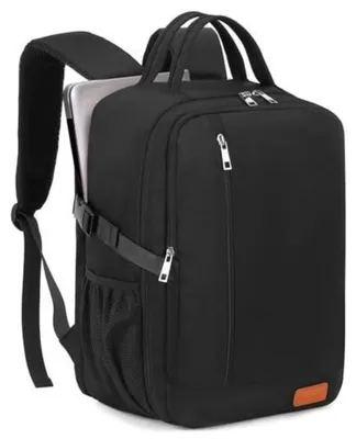 Immagine prodotto di Zaino da viaggio, bagaglio a mano, 40x30x20 cm, nero. Scomparto per laptop, ideale per viaggi in aereo