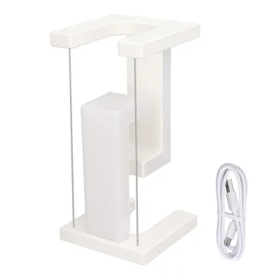 Image de Lampe de bureau magnétique avec 3 niveaux de luminosité,tactile, éclairage LED, idéale pour la chambre, le bureau et la maison, blanche