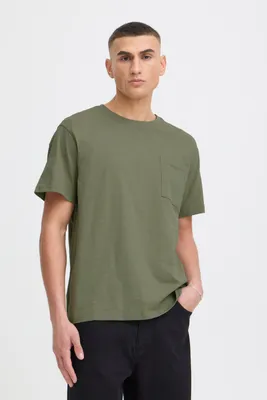Produktbild von !Solid SDDurant Herren T-Shirt Kurzarm Shirt Basic mit Brusttasche Hochwertige Baumwoll-Qualität Rundhalsausschnitt Überschnittene Schultern Oversize Fit