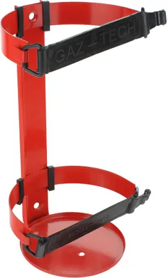 Immagine prodotto di Robusto supporto per piastra con cinghie per estintore da 6 kg