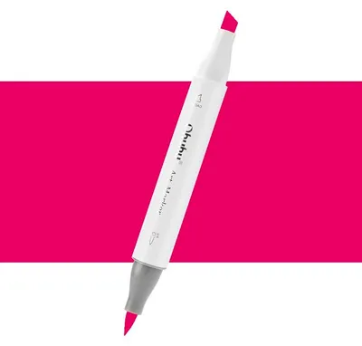 Obrázek produktu pro Lihová fixa OHUHU oboustranná Brush & Chisel, Crimson (RV350)