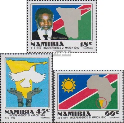 Produktbild von Briefmarken Namibia - Südwestafrika 1990 Mi 668-670 (kompl.Ausg.) FDC Unabhängigkeit