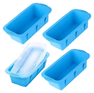 Produktbild von Extra große Eisblockform, 4 Stück Silikon-Eiswürfelformen, 4,4 kg Eisformen, wiederverwendbare XXL-Eisblockform, Silikon-Eiswürfelbehälter für den Gefrierschrank, Eisbaden, Kaltbad-Kühler