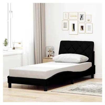 Produktbild von Bettgestell ohne Matratze Schwarz 90x200 cm Stoff