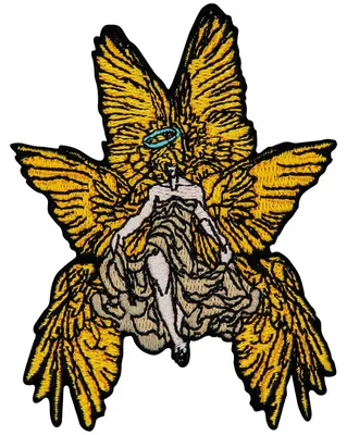 Geborduurde Applique Badge, 6,7 x 9 cm, zum Aufbügeln oder Aufnähen