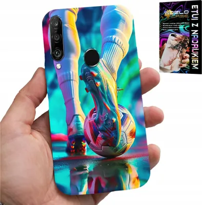 Produktbild von Fall Für Huawei P30 Lite - Fussball Fussballspieler + Glas