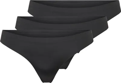 Produktbild von ONLY String Slips Nahtlos 3-er Pack Taillen Tangas Unterhöschen ONLTRACY Größe: S