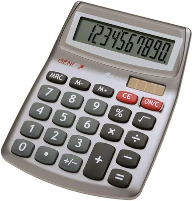 Produktbild von Genie 540 - Desktop - Display-Rechner - 10 Ziffern - 1 Zeilen - Batterie/Solar - Grau
