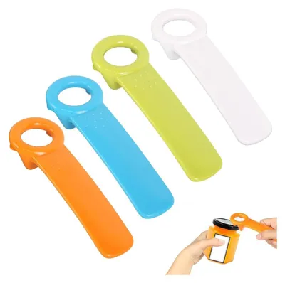 Produktbild von 4 Stück Deckelöffner Glasöffner Schraubdeckelöffner Deckelöffner für Schraubgläser Manuell Flaschenöffner für Senioren Menschen Kinder Frauen Schwache Hände Dosenöffner | Küche Senioren Haushalt